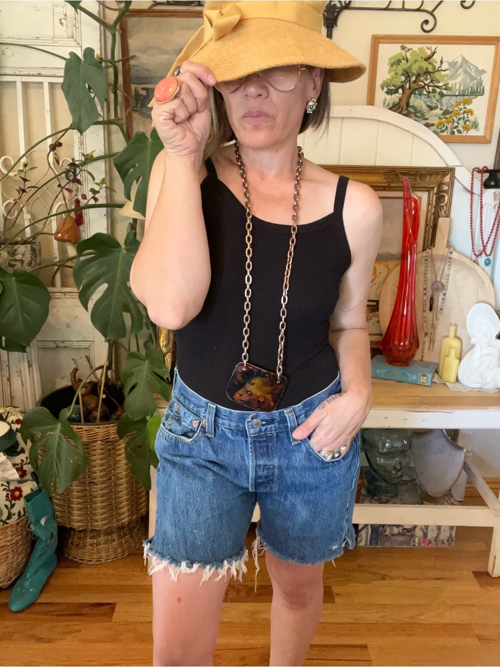 Custom LEVI'S 501 Original Fit High Rise Mens Denim Shorts Jorts Frayed Grunge